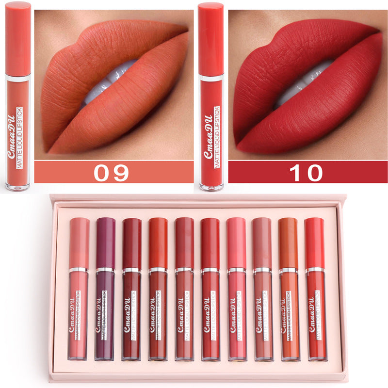 Antihaft-wasserdichter, matter Lippenstift